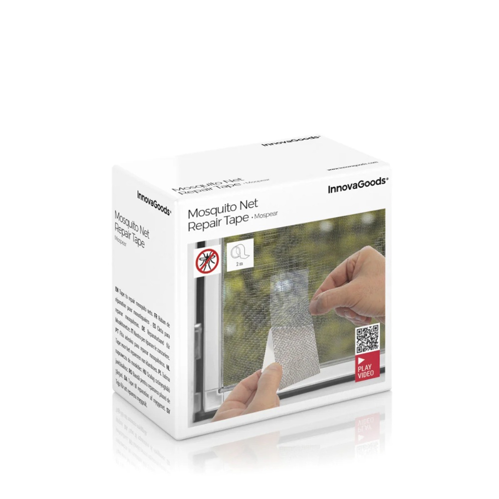 InnovaGoods Adhesive Tape To Repair Mosquito Nets Mospear, V0103475, a convenient solution for fixing mosquito nets quickly and effectively. InnovaGoods Adhesive Tape To Repair Mosquito Nets Mospear, V0103475, a convenient solution for fixing mosquito nets quickly and effectively.