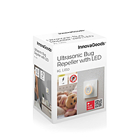 InnovaGoods Ultrasonic Repeller With Led Kl Litto, V0103471,designed for those who want a safe, non-toxic, and hassle-free method to keep pests away from their living spaces. InnovaGoods Ultrasonic Repeller With Led Kl Litto, V0103471,designed for those who want a safe, non-toxic, and hassle-free method to keep pests away from their living spaces.