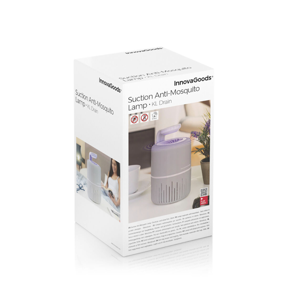 InnovaGoods Anti-Mosquito Suction Lamp Kl Drain, V0103447, this lamp draws insects in and traps them InnovaGoods Anti-Mosquito Suction Lamp Kl Drain, V0103447, this lamp draws insects in and traps them