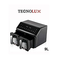 Tecnolux Two Drawer Air Fryer 9L T-5377 – Dual-Basket Smart Air Fryer with 9L Capacity, Adjustable Temperature Control, Rapid Air Circulation Technology Tecnolux Two Drawer Air Fryer 9L T-5377 – Dual-Basket Smart Air Fryer with 9L Capacity, Adjustable Temperature Control, Rapid Air Circulation Technology
