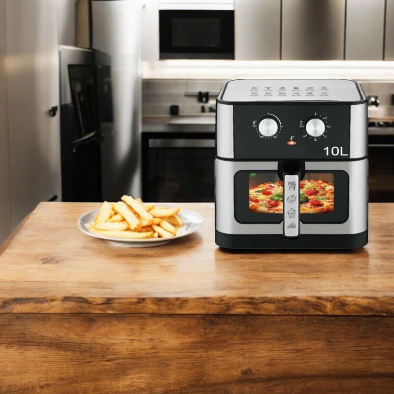 Tecnolux Manual Air Fryer 10L T-5275 – Large Capacity 10L Oil-Free Air Fryer with Adjustable Temperature, Rapid Air Circulation Tecnolux Manual Air Fryer 10L T-5275 – Large Capacity 10L Oil-Free Air Fryer with Adjustable Temperature, Rapid Air Circulation