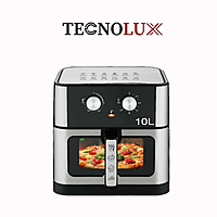 Tecnolux Manual Air Fryer 10L T-5275 – Large Capacity 10L Oil-Free Air Fryer with Adjustable Temperature, Rapid Air Circulation Tecnolux Manual Air Fryer 10L T-5275 – Large Capacity 10L Oil-Free Air Fryer with Adjustable Temperature, Rapid Air Circulation