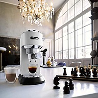 De'Longhi Espresso Maker Dedica Style EC685W – Compact and Elegant Coffee Machine with Professional Espresso Extraction, Adjustable Cappuccino System, 15-Bar Pump Pressure De'Longhi Espresso Maker Dedica Style EC685W – Compact and Elegant Coffee Machine with Professional Espresso Extraction, Adjustable Cappuccino System, 15-Bar Pump Pressure