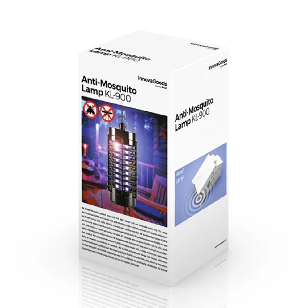 InnovaGoods Anti-Mosquito Lamp Kl-900, V0100845, this lamp effectively lures mosquitoes and eliminates them without the use of harmful pesticides. InnovaGoods Anti-Mosquito Lamp Kl-900, V0100845, this lamp effectively lures mosquitoes and eliminates them without the use of harmful pesticides.