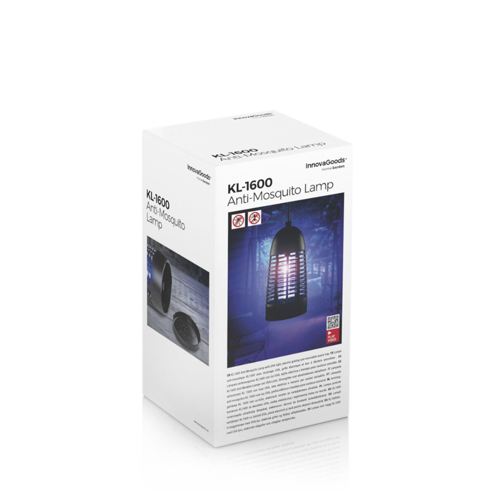 InnovaGoods Anti-Mosquito Lamp Kl-1600, V0100768, this lamp effectively reduces mosquito populations in both indoor and outdoor settings InnovaGoods Anti-Mosquito Lamp Kl-1600, V0100768, this lamp effectively reduces mosquito populations in both indoor and outdoor settings