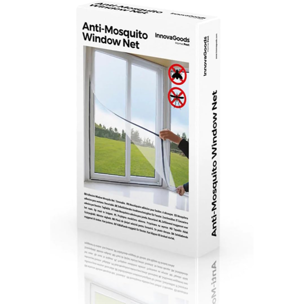 InnovaGoods Cuttable Anti-Mosquito Adhesive Window Screen, V0100736, this window screen can be cut to fit various window sizes and shapes, making it ideal for any home. InnovaGoods Cuttable Anti-Mosquito Adhesive Window Screen, V0100736, this window screen can be cut to fit various window sizes and shapes, making it ideal for any home.