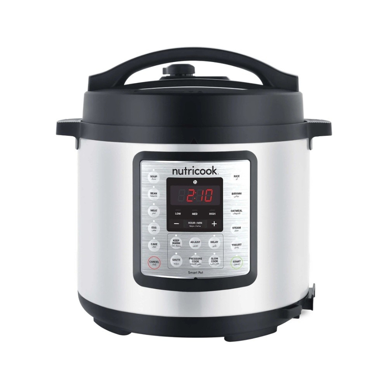 Nutricook Electric Pressure Cooker Eko 6L – Multi-Function Smart Cooking Pot with Digital Controls, Fast Cooking, and Energy-Efficient Design, Model NC-SPEK6 Nutricook Electric Pressure Cooker Eko 6L – Multi-Function Smart Cooking Pot with Digital Controls, Fast Cooking, and Energy-Efficient Design, Model NC-SPEK6