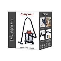Beper Wet And Dry Vacuum Cleaner Capacity Of 20L, 1000W, 5M Cable, 2-In-1 Crevice Nozzle, Paper Bag, BEP-P202ASP300 Beper Wet And Dry Vacuum Cleaner Capacity Of 20L, 1000W, 5M Cable, 2-In-1 Crevice Nozzle, Paper Bag, BEP-P202ASP300