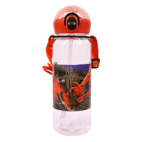 Bottle Spiderman SH-2011F – Official Marvel Spiderman Themed BPA-Free Kids Water Bottle | Durable, Leak-Proof, Lightweight 500ml Hydration Bottle Featuring Iconic Spiderman Graphics for School