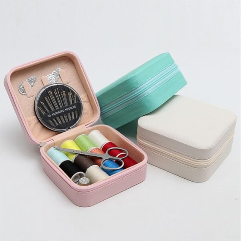 46PC PU Leather Sewing Kit Pink 46PC PU Leather Sewing Kit Pink