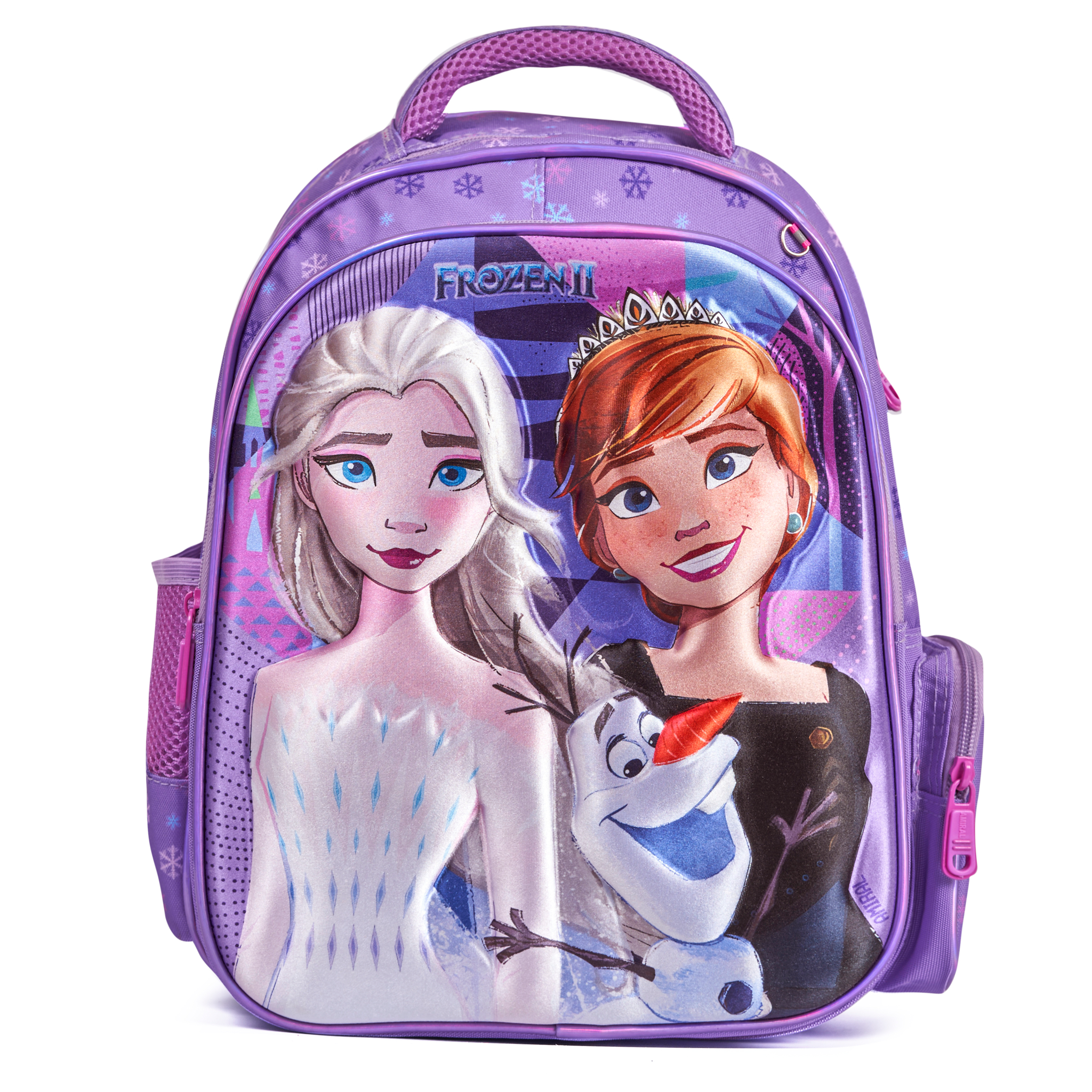 Disney Frozen 3-Piece 16" School Backpack Set with Insulated Lunch Bag & Pencil Case – Featuring Elsa & Anna
