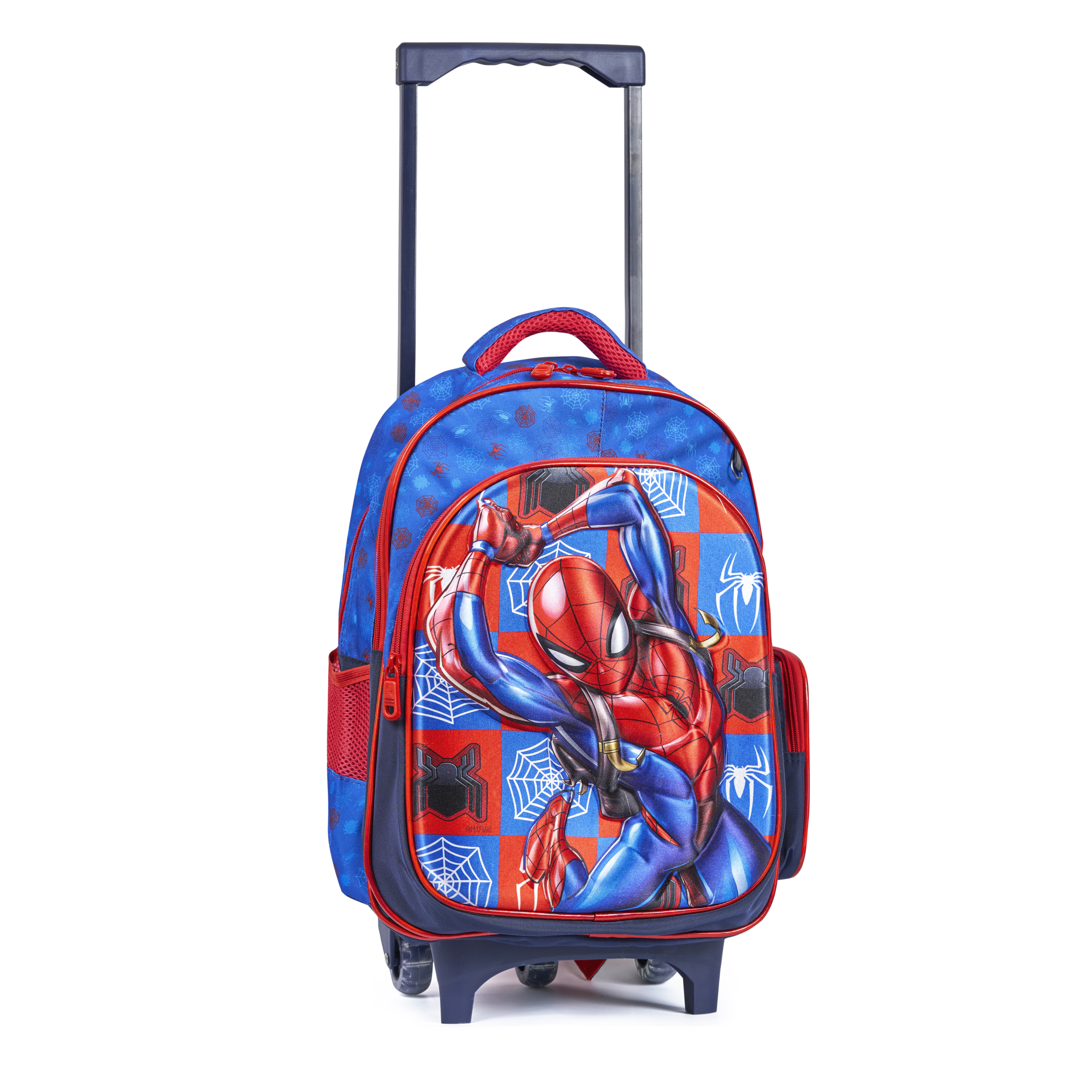 Marvel Spider-Man 6-Piece Trolley School Set โ 18" Rolling Backpack with Lunch Bag, Pencil Case, and Matching Accessories | Action-Packed Spider-Man Design Marvel Spider-Man 6-Piece Trolley School Set โ 18" Rolling Backpack with Lunch Bag, Pencil Case, and Matching Accessories | Action-Packed Spider-Man Design