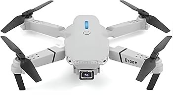 Foldable Drone E88 Pro White with Dual Camera, Headless Mode, Altitude Hold, 3D View, LED Lights, G-Sensor, 3D Flip