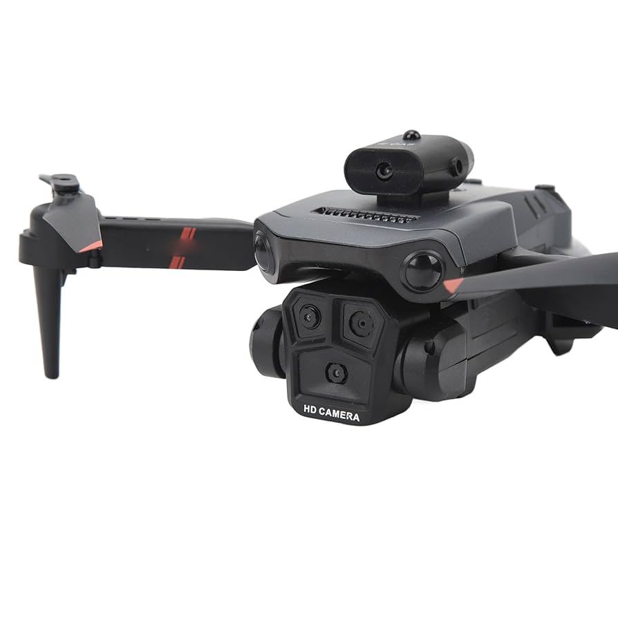 Luqeeg Drone K6 (Model: Luqeegmk86ewyruz) 4K UHD Camera Quadcopter with Four-Way Intelligent Obstacle Avoidance System, Beginner-Friendly Flight, MP4 Video Capture
