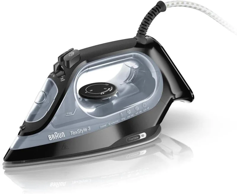 Braun TexStyle SI 3055 Steam Iron – 2400W High-Power Steam Iron with 120g Steam Boost, Anti-Drip System Braun TexStyle SI 3055 Steam Iron – 2400W High-Power Steam Iron with 120g Steam Boost, Anti-Drip System