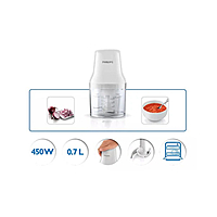 Philips HR1393 Compact Food Chopper – 450W Powerful Motor, 0.7L BPA-Free Bowl, Stainless Steel Blades, One-Touch Operation, Easy to Clean Philips HR1393 Compact Food Chopper – 450W Powerful Motor, 0.7L BPA-Free Bowl, Stainless Steel Blades, One-Touch Operation, Easy to Clean