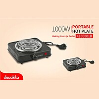 Decakila- single electric stove 1000W, 5 heat settings, Stainless burner cap Decakila- single electric stove 1000W, 5 heat settings, Stainless burner cap
