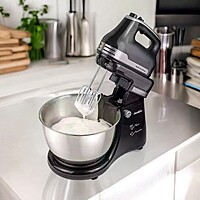 Decakila-Stand mixer 5 speed with turbo, 250W ,4.5L , stainless steel bowl, With 2 beaters and dough hooks beater and scraper and spatula Decakila-Stand mixer 5 speed with turbo, 250W ,4.5L , stainless steel bowl, With 2 beaters and dough hooks beater and scraper and spatula