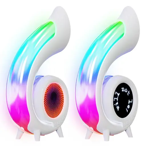 Lyrics Speaker XM-G69 Pro – Multifunctional Bluetooth Speaker with Clock Display, RGB LED Lighting, 265 Light Modes, Visual Lyrics Display & TF Card Music Playback