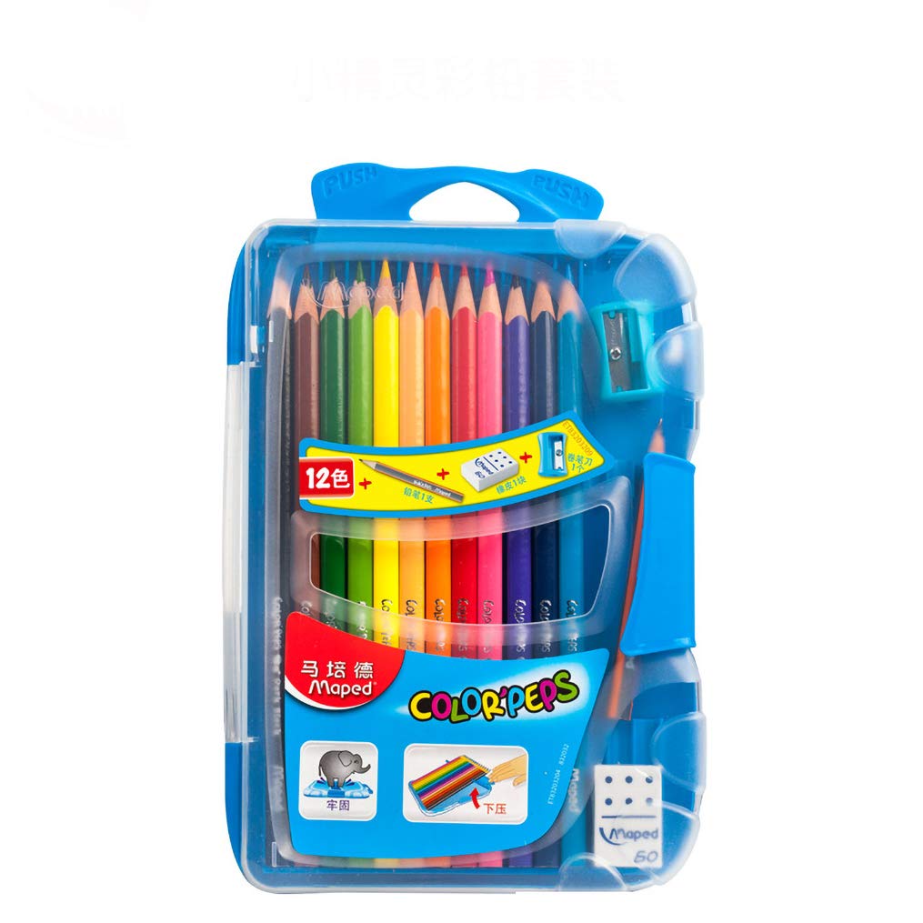 24-Piece Coloring Set – Assorted Colored Pencils, Crayons, Oil Pastels, and Accessories for Kids and Adults – Rich Pigments, Smooth Application