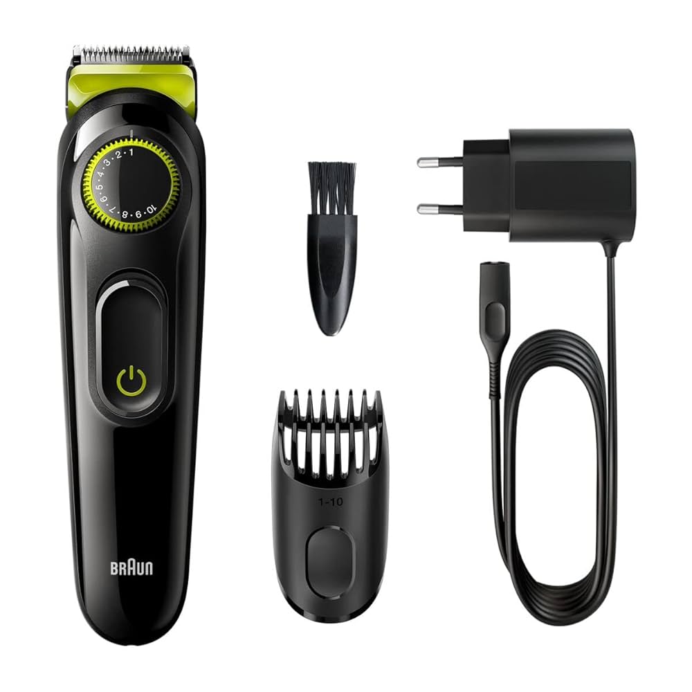 Braun Beard Trimmer BT3221 and Hair Clipper for Men – Lifetime Sharp Blades, Precision