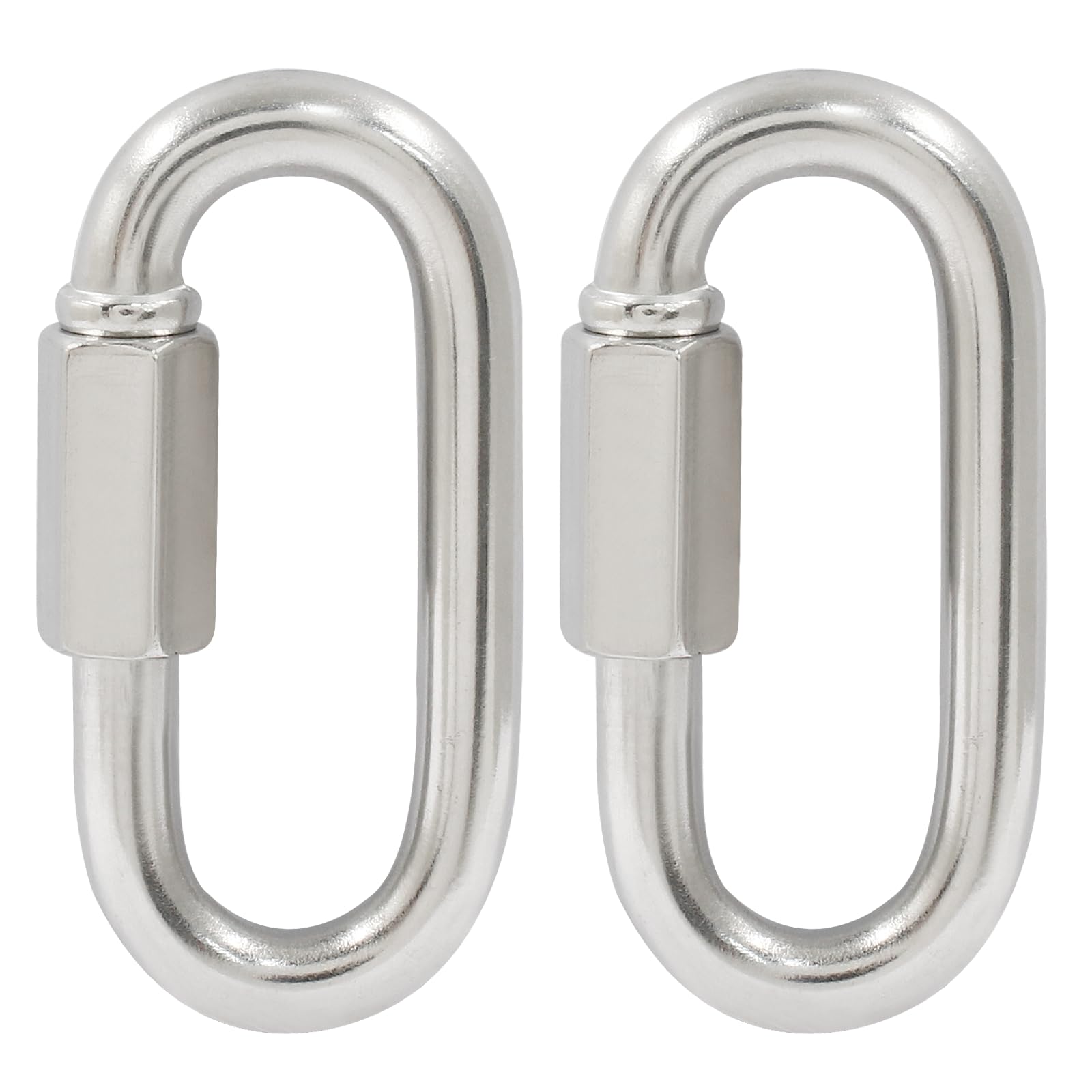 Jadever JDQL1K01 6mm Carbon Steel Quick Link Connector Set – 2 Pieces Heavy-Duty Fastening Links with 200kg Working Load Limit for Chains, Ropes, and Industrial Use Jadever JDQL1K01 6mm Carbon Steel Quick Link Connector Set – 2 Pieces Heavy-Duty Fastening Links with 200kg Working Load Limit for Chains, Ropes, and Industrial Use