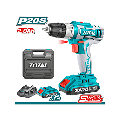 Total Cordless Drill Li - ion 20V / 2Ah / 45Nm