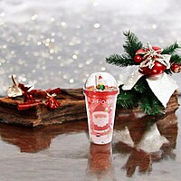 Christmas Water Tumbler 480ml Plastic Glitter Double Walled Cup 3d Santa On Top Christmas Water Tumbler 480ml Plastic Glitter Double Walled Cup 3d Santa On Top