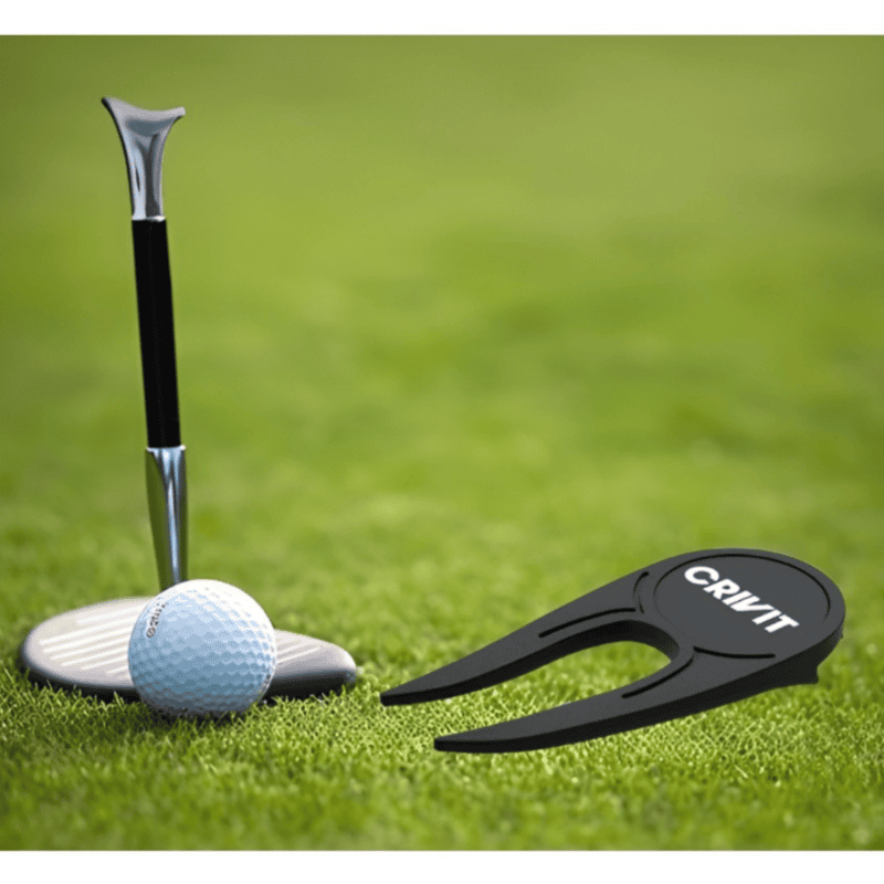Crivit Divot Tool , stainless magnetic ball marker. Crivit Divot Tool , stainless magnetic ball marker.