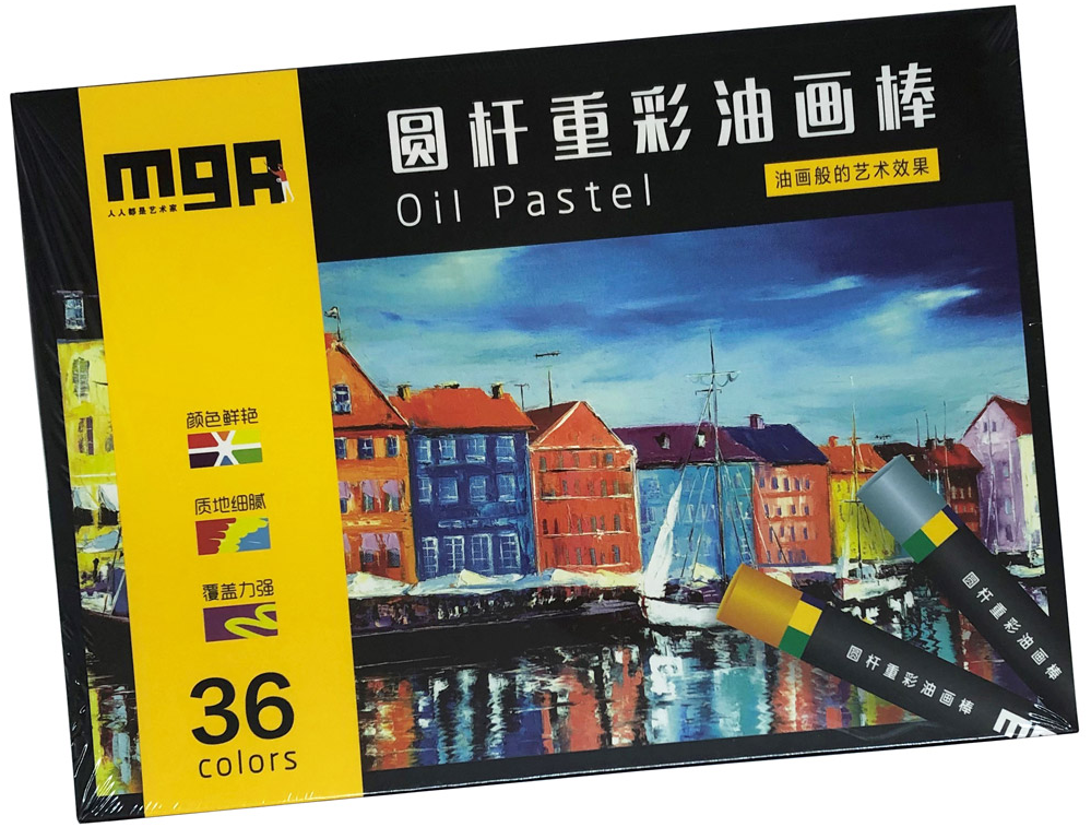High-Quality Oil Pastel Set – 36 Vibrant Colors, Smooth and Blendable, Non-Toxic Artist Pastels for Drawing, Coloring, Sketching, Mixed Media, and Creative Projects