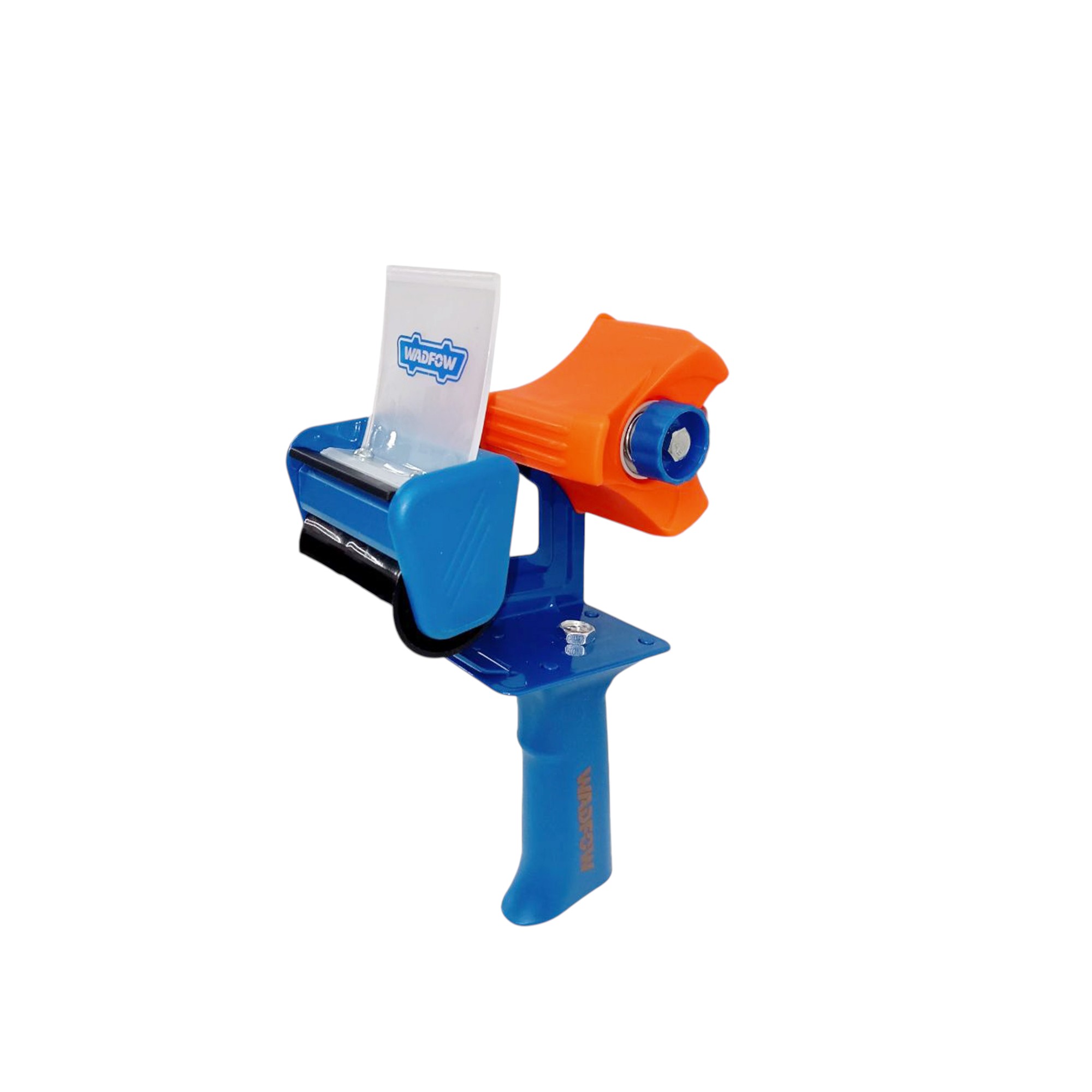 Heavy-Duty Tape Dispenser with Adjustable Brake Knob – Max Cutting Diameter 55mm | Fits Tape Rolls up to 135mm Outer Diameter Metal Flap for Easy Threading
