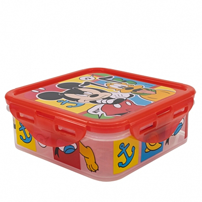 Stor Square Hermetic Food Container 500ml Mickey Mouse Better Together, 74359