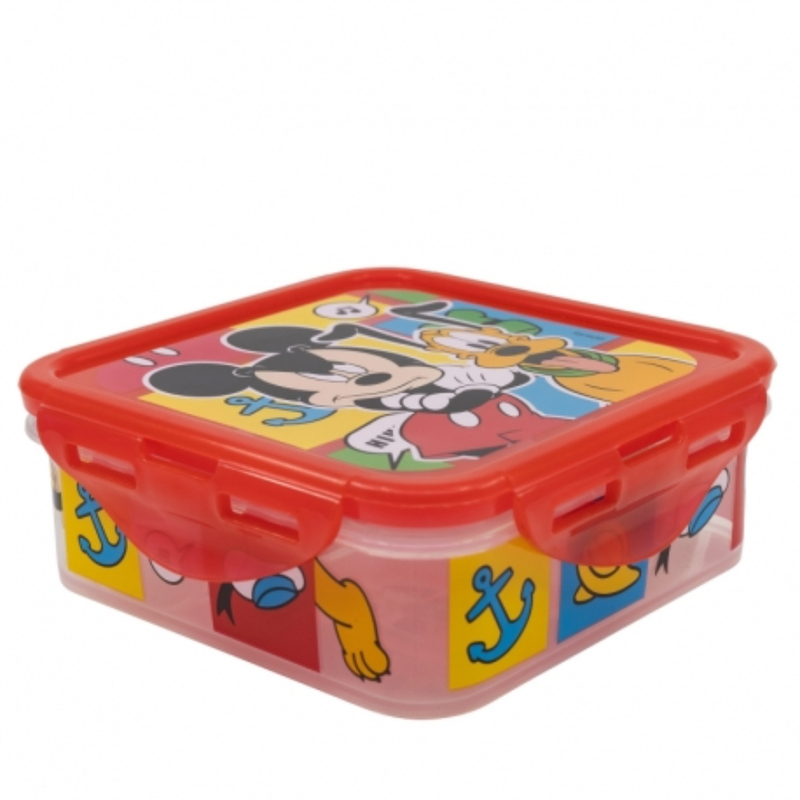 Stor Square Hermetic Food Container 500ml Mickey Mouse Better Together, 74359 Stor Square Hermetic Food Container 500ml Mickey Mouse Better Together, 74359