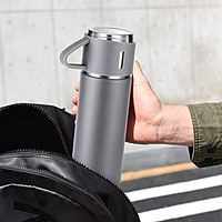 Stainless Steel Thermo 500ml/16.9oz Cup for Coffee Hot drink and Cold drink water flask.(Gray,Set) Stainless Steel Thermo 500ml/16.9oz Cup for Coffee Hot drink and Cold drink water flask.(Gray,Set)