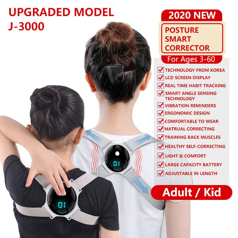 2 piece of the ilntelligent Smart Posture Corrector Back Support Vibrator Correction Belt , get Free the Heated Eyelash Curler Curl Without Hurt 2 piece of the ilntelligent Smart Posture Corrector Back Support Vibrator Correction Belt , get Free the Heated Eyelash Curler Curl Without Hurt