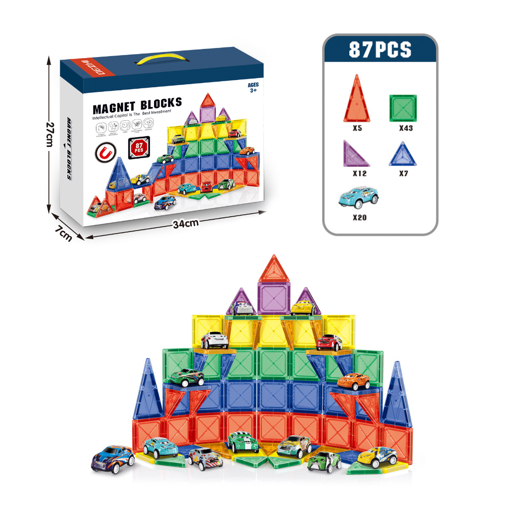 Color Window Magnetic Sheet Parking Lot Set 6331 – 87 PCS Magnetic Building Blocks Toy for Kids Creative 3D Construction Playset with Colorful Windows, Roads & Car Parking Elements ABS Plastic Age 3+ Color Window Magnetic Sheet Parking Lot Set 6331 – 87 PCS Magnetic Building Blocks Toy for Kids Creative 3D Construction Playset with Colorful Windows, Roads & Car Parking Elements ABS Plastic Age 3+
