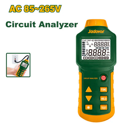 JADEVER JDDM9502 – Advanced RCD/Loop Circuit Tester (AC 85–265 V, True RMS, Data Logging, LCD Display) JADEVER JDDM9502 – Advanced RCD/Loop Circuit Tester (AC 85–265 V, True RMS, Data Logging, LCD Display)