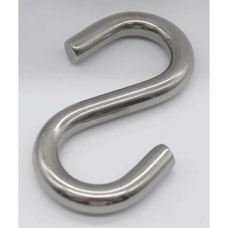 Jadever JDSHK1K08 8mm (5/16") S-Hook – Heavy-Duty Carbon Steel 60kg Load Capacity Hook, Electro-Galvanized Finish Jadever JDSHK1K08 8mm (5/16") S-Hook – Heavy-Duty Carbon Steel 60kg Load Capacity Hook, Electro-Galvanized Finish