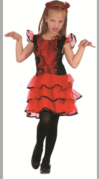 LUCIDA Red Devil Costume for Kids – Fiery Halloween Outfit with Spooky Charm