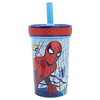Disney Stor Drop Safe Silicone Straw PP Tumbler 370ml spiderman Dimension, 74787 Disney Stor Drop Safe Silicone Straw PP Tumbler 370ml spiderman Dimension, 74787