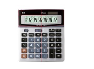 M&G MGC-10 120 Steps Check & Correct Calculator – 12-Digit Display with Dual Power, Advanced Check & Correct Function, Durable Desktop Calculator
