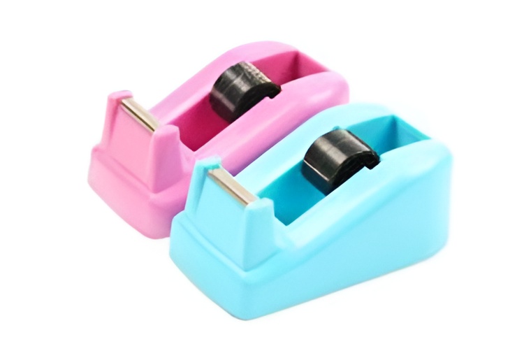 Durable Tape Dispenser – Heavy-Duty Weighted Base with Sharp Cutting Blade, Non-Slip Design for Single-Handed Use, Compatible with Standard Office & School Adhesive Tapes