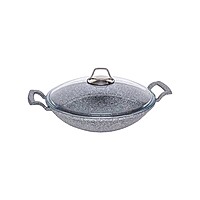 Silico-Cast Granistone Stir Frying-Pan 30cm - Gray Silico-Cast Granistone Stir Frying-Pan 30cm - Gray