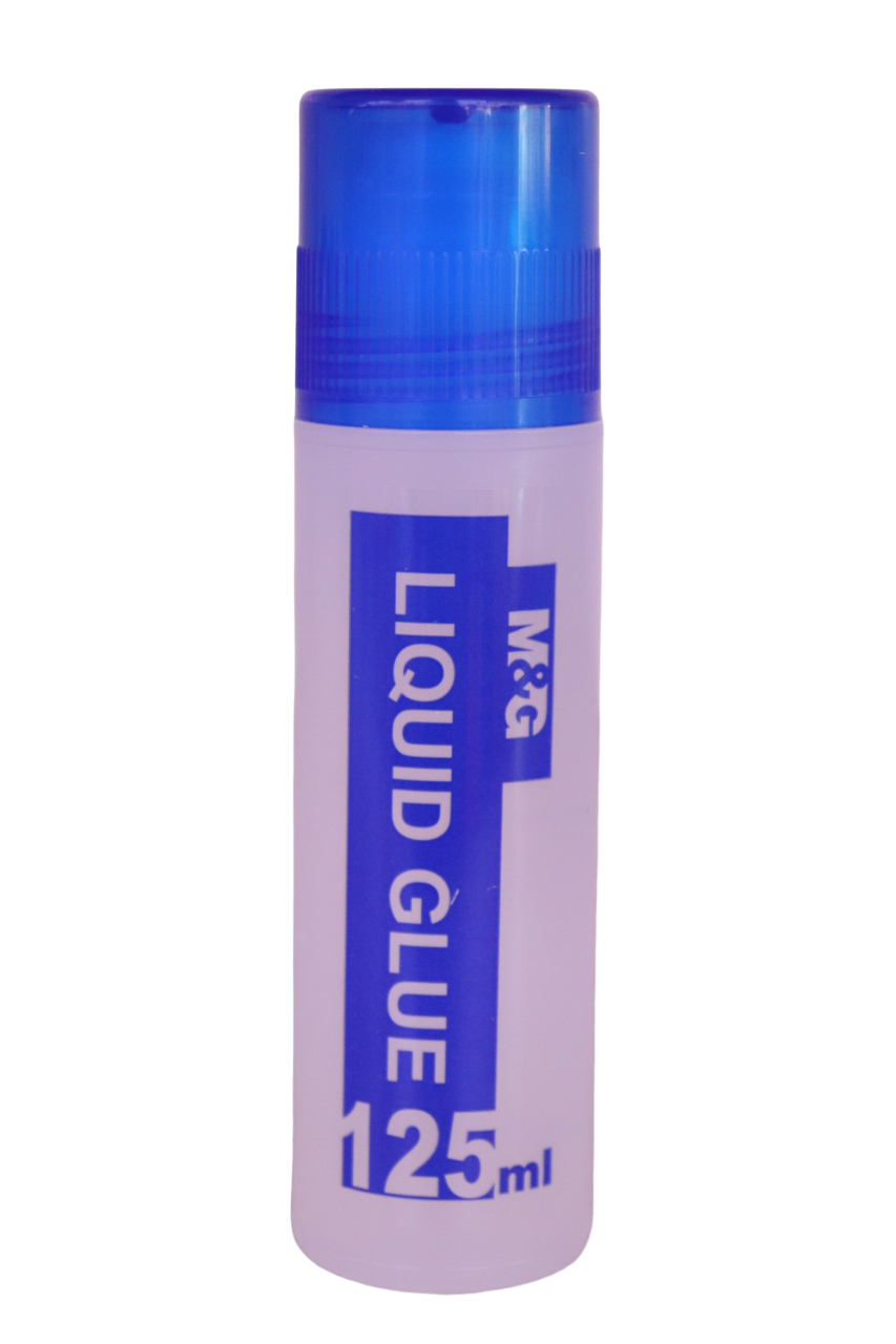 Set of 2 Liquid Glue Bottles (125ml Each) – Strong Adhesive for Paper, Cardboard, Arts & Crafts, School, Office, and Home Use