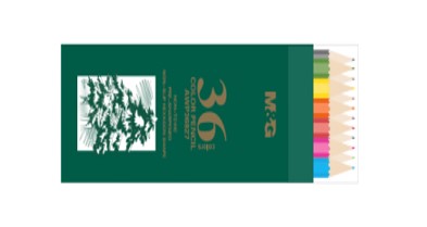 M&G Hexagon Color Pencil Set – 36 Vibrant Oil-Based Colors, Professional Artist-Grade Pencils