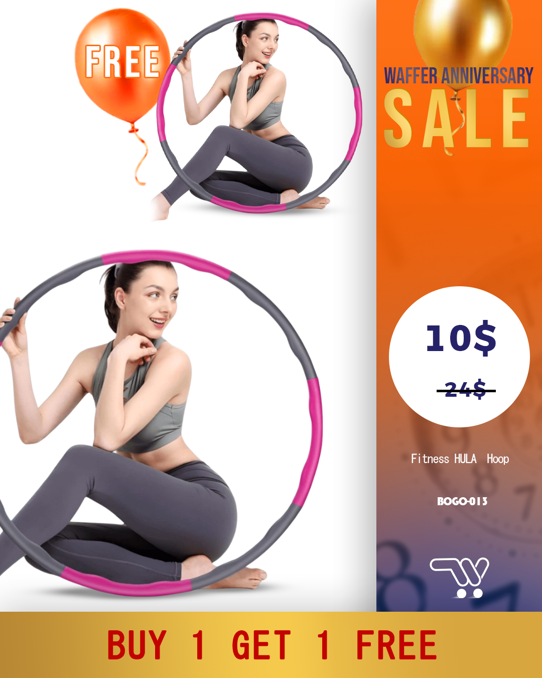 Buy One Get One Fitness HULA  Hoop - Dancing Healthy Moments