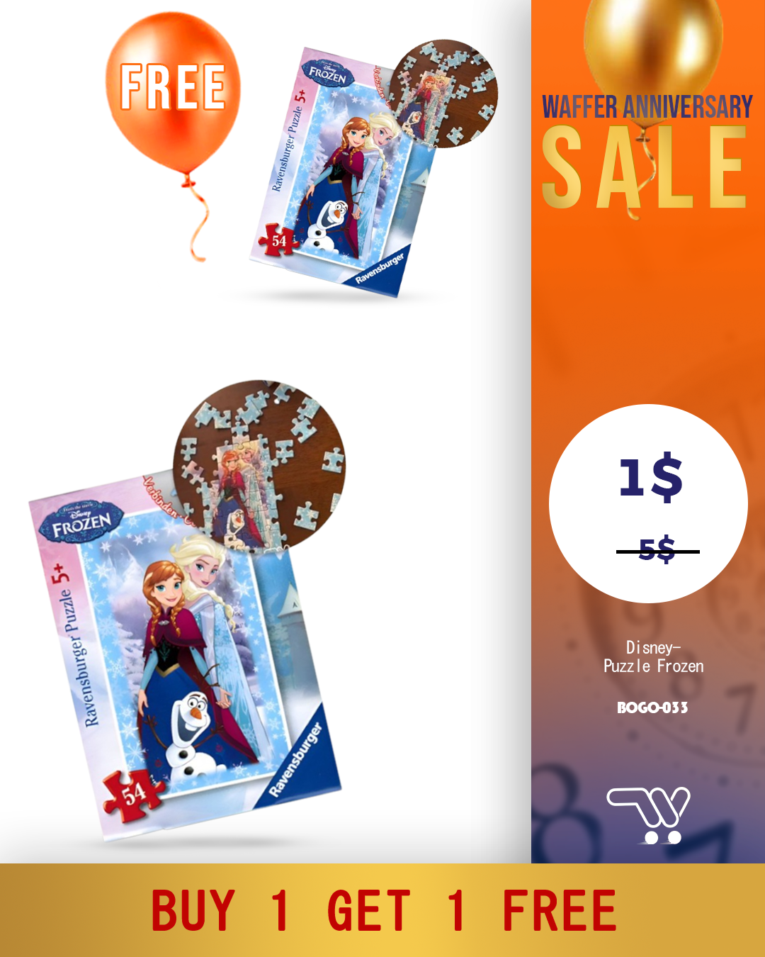 Buy One Get One Disney-Ravensburger Puzzle Frozen