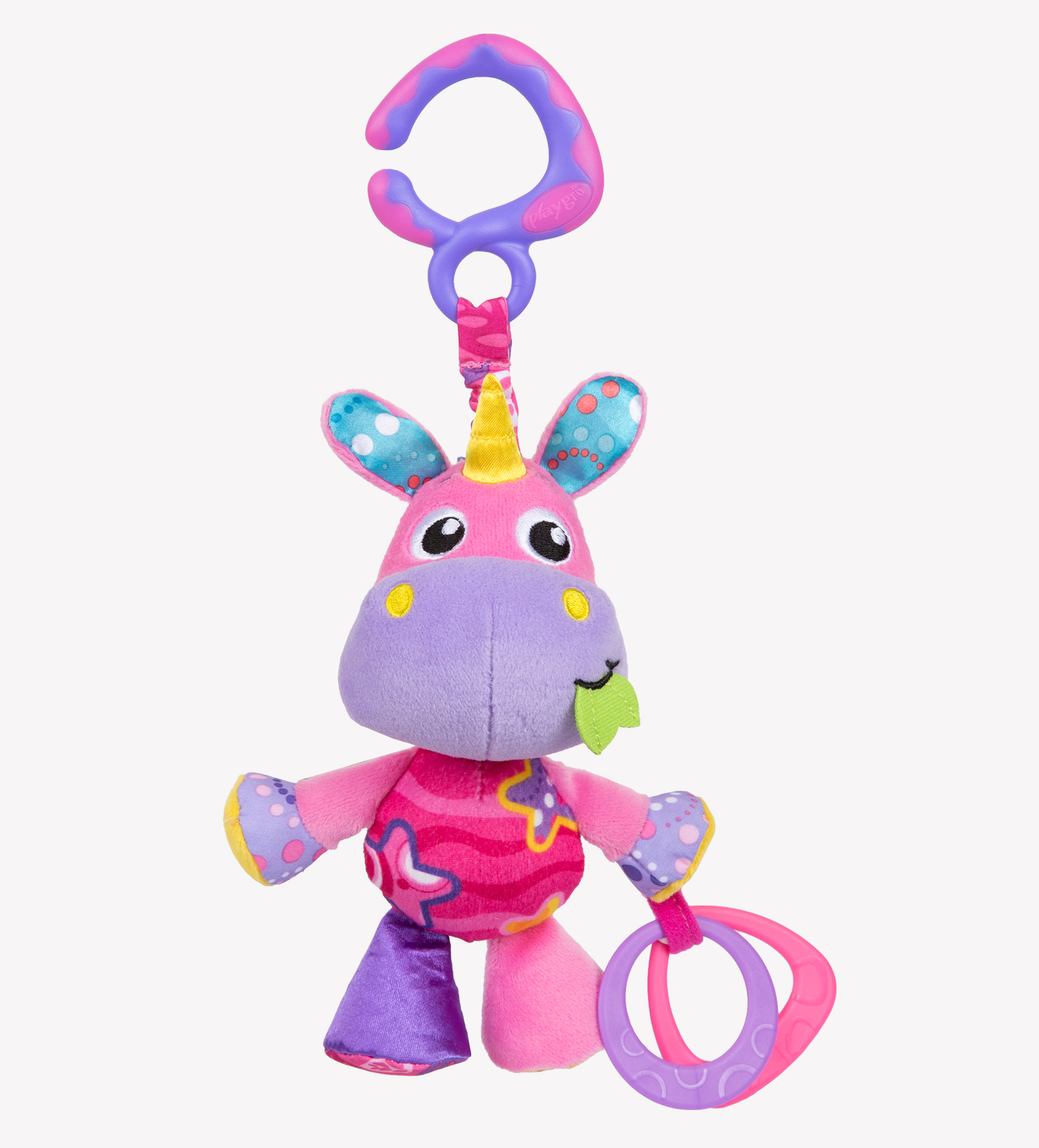 Playgro โ Activity Friend Stella Unicorn | Soft Plush Hanging Toy with Rattles, Crinkles, Teethers & Clip for On-the-Go Sensory Play and Development Playgro โ Activity Friend Stella Unicorn | Soft Plush Hanging Toy with Rattles, Crinkles, Teethers & Clip for On-the-Go Sensory Play and Development
