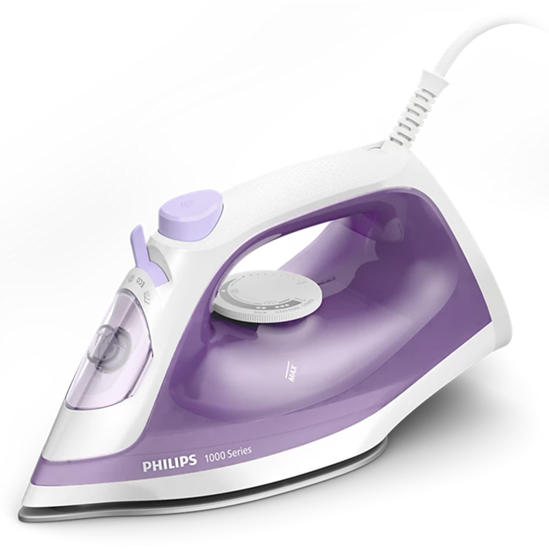 Philips Iron Steam DST1020 1800W, Non-Stick Soleplate, Steam Output Up to 25g/min, Vertical Steaming, Drip Stop Feature, Lightweight Design for Easy Handling, Ideal for Everyday Ironing