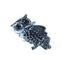 Resizable Owl-Shaped Ring NO.3 Resizable Owl-Shaped Ring NO.3
